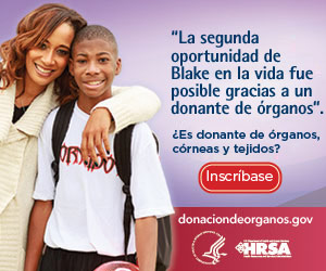 Mi segunda oportunidad en la vida fue posible gracias a un donante de órganos. ¿Es donante de órganos, córneas y tejidos?